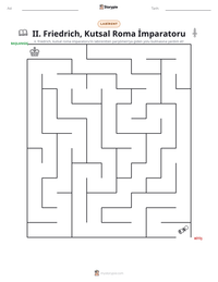 II. Friedrich, Kutsal Roma İmparatoru yazdırılabilir çalışma sayfası önizlemesi