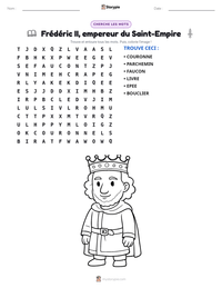 Aperçu de la feuille de travail imprimable Frédéric II, empereur du Saint-Empire