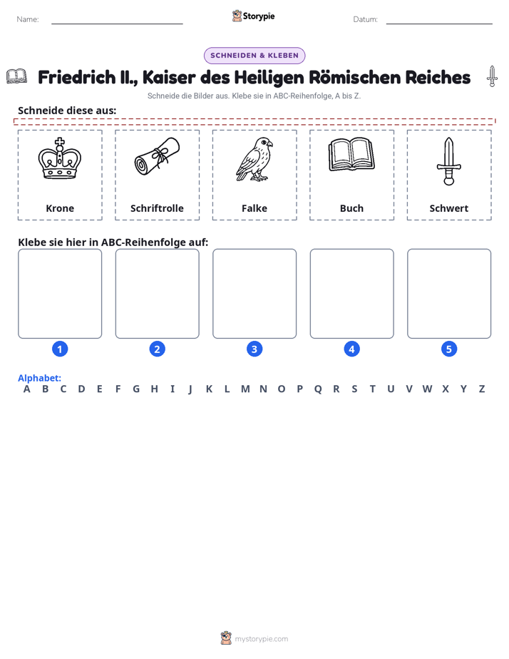 Schneiden & Einfügen Alphabet