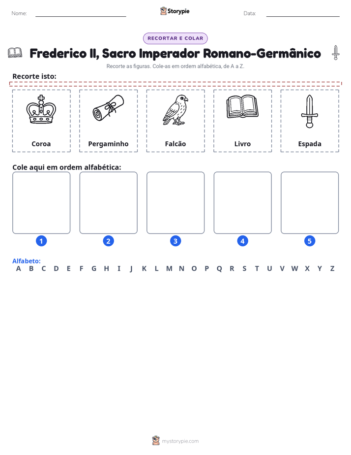 Recortar & Colar Alfabeto