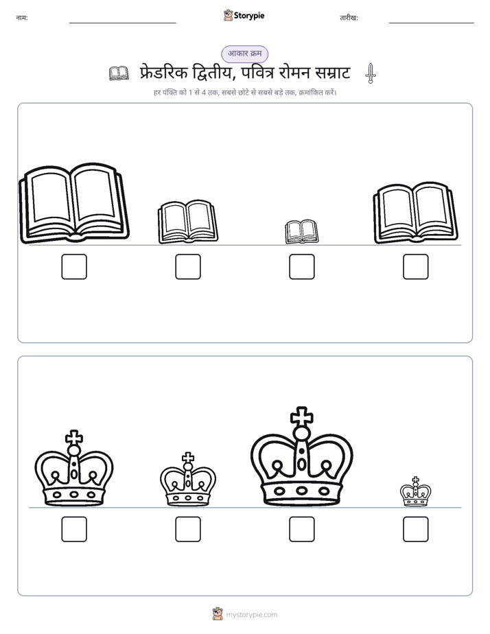 आकार क्रम