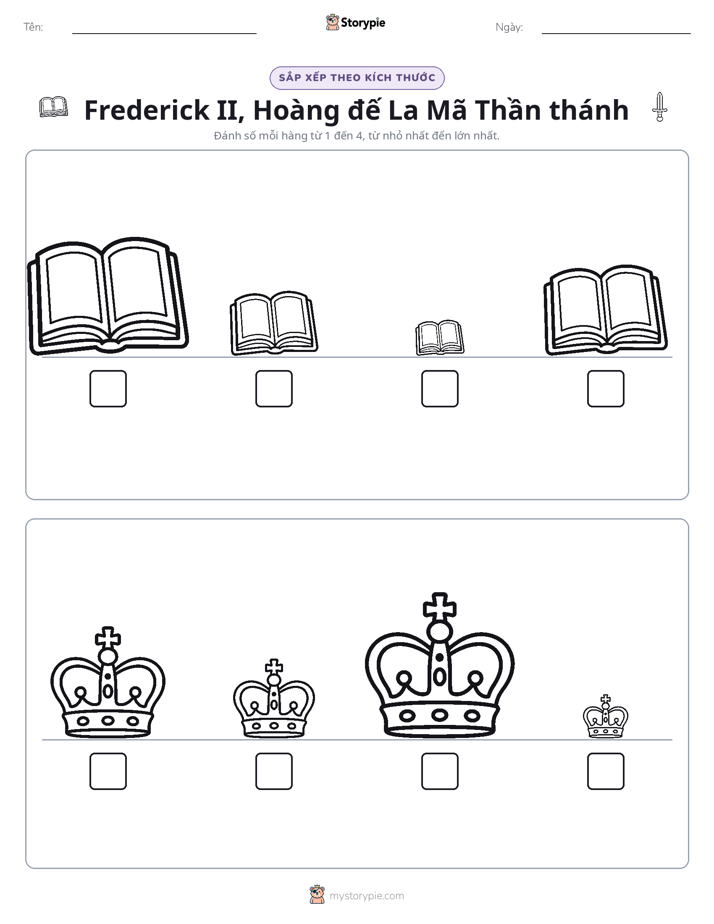 Thứ Tự Kích Thước