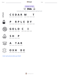 Dido printable worksheet preview