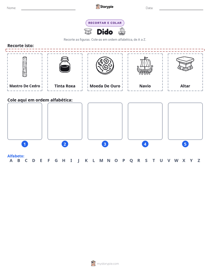 Recortar & Colar Alfabeto