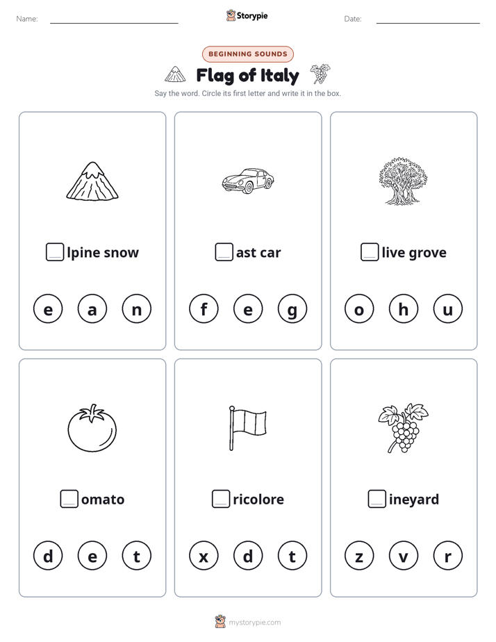 Beginning Sounds