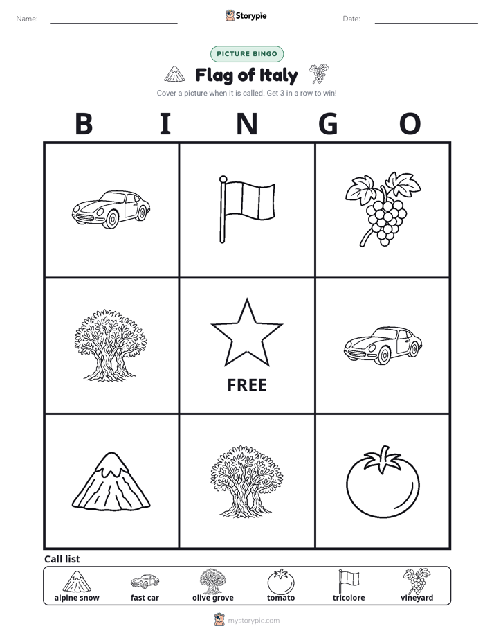 Picture Bingo