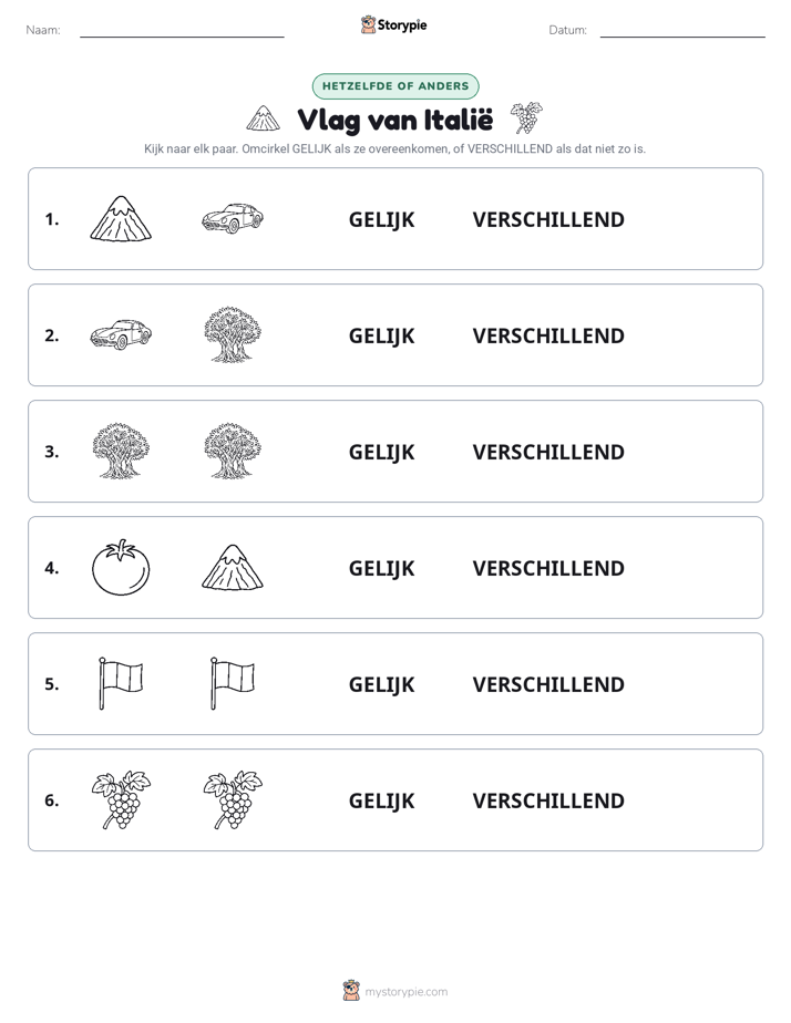 Zelfde of Verschillend