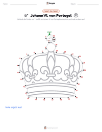 Johann VI. von Portugal druckbare Arbeitsblatt Vorschau