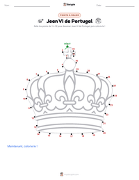 Aperçu de la feuille de travail imprimable Jean VI de Portugal