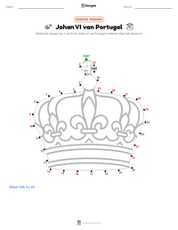 Johan VI van Portugal afdrukbare werkblad voorbeeld