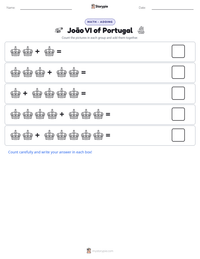 João VI of Portugal printable worksheet preview