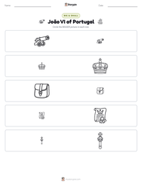 João VI of Portugal printable worksheet preview