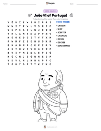 João VI of Portugal printable worksheet preview