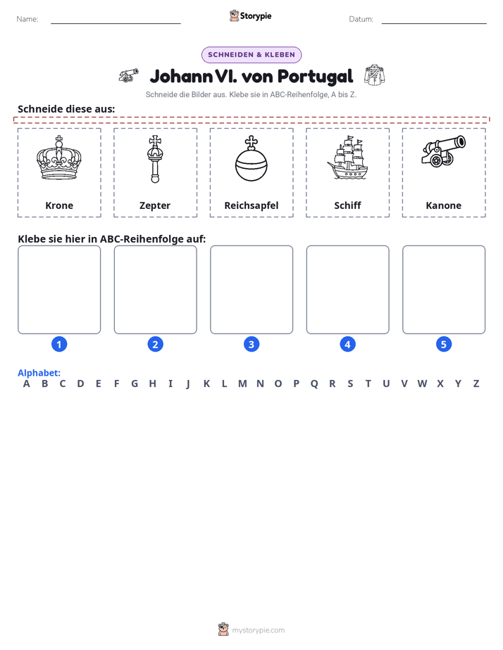 Schneiden & Einfügen Alphabet