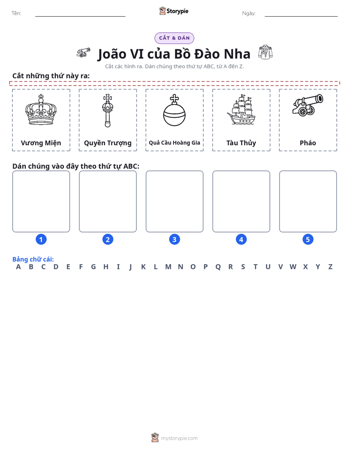 Cắt & Dán Chữ Cái