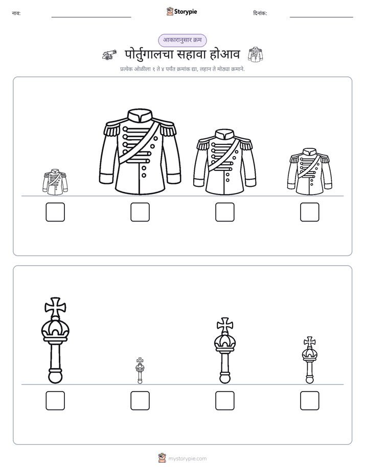 आकार क्रम