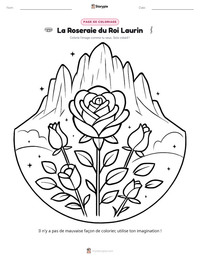 Aperçu de la feuille de travail imprimable La Roseraie du Roi Laurin