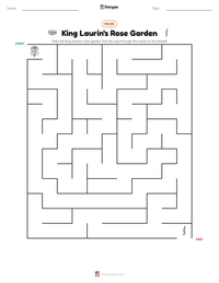 King Laurin's Rose Garden printable worksheet preview