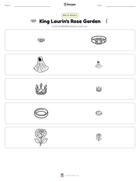 King Laurin's Rose Garden printable worksheet preview