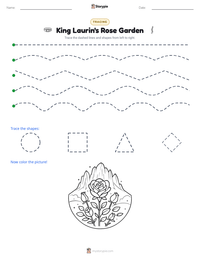 King Laurin's Rose Garden printable worksheet preview
