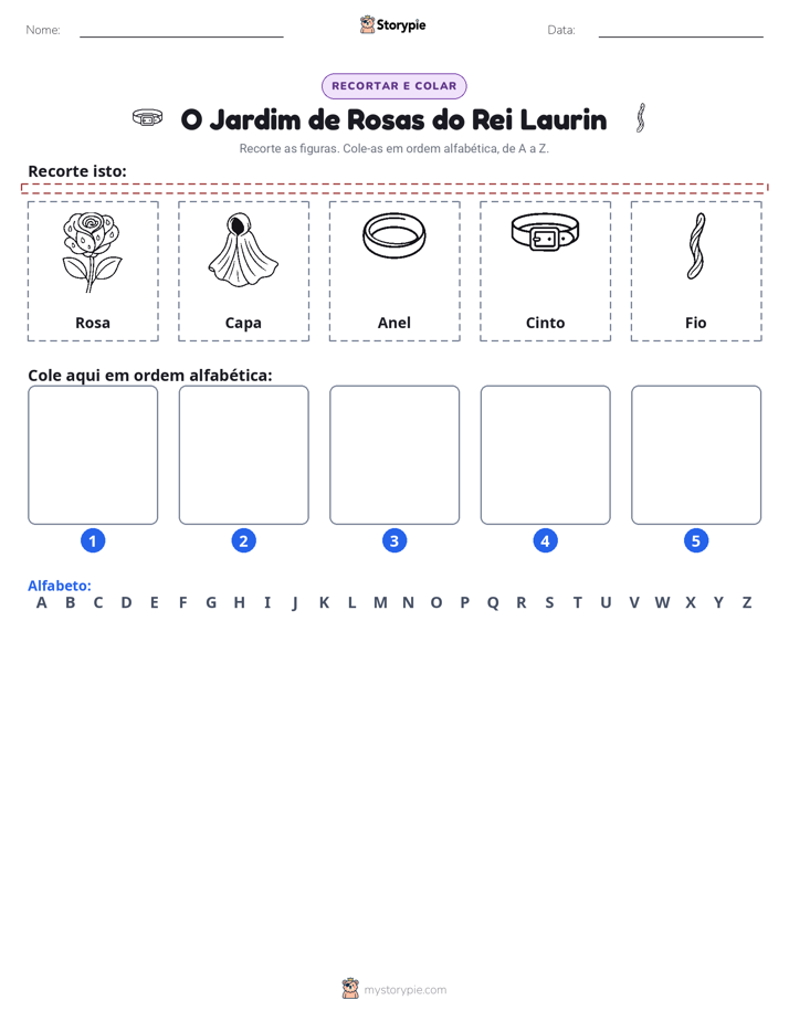 Recortar & Colar Alfabeto