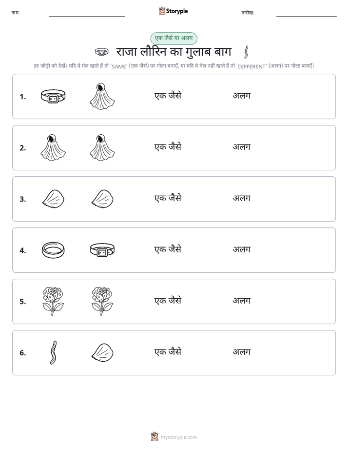 समान या भिन्न