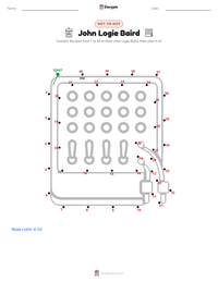 John Logie Baird printable worksheet preview