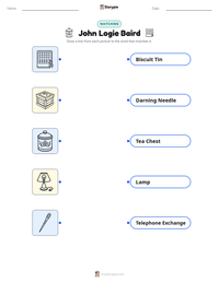 John Logie Baird printable worksheet preview