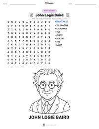 John Logie Baird printable worksheet preview