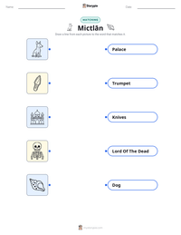 Mictlān printable worksheet preview