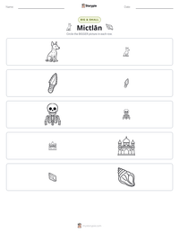 Mictlān printable worksheet preview