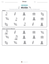 Mictlān printable worksheet preview