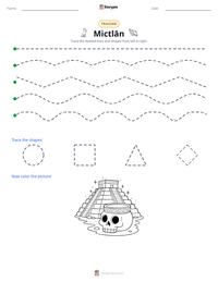 Mictlān printable worksheet preview