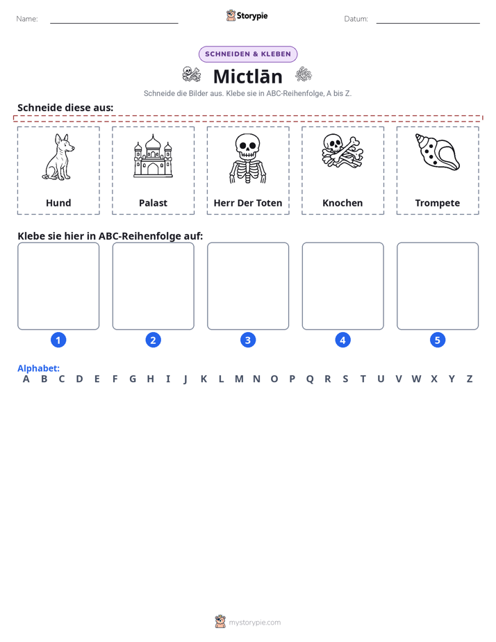 Schneiden & Einfügen Alphabet