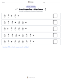 Las Posadas - Mexican printable worksheet preview
