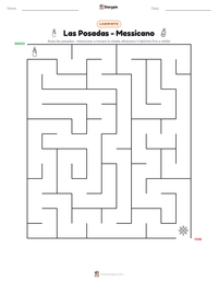 Anteprima della scheda stampabile di Las Posadas - Messicano
