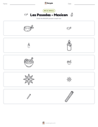 Las Posadas - Mexican printable worksheet preview