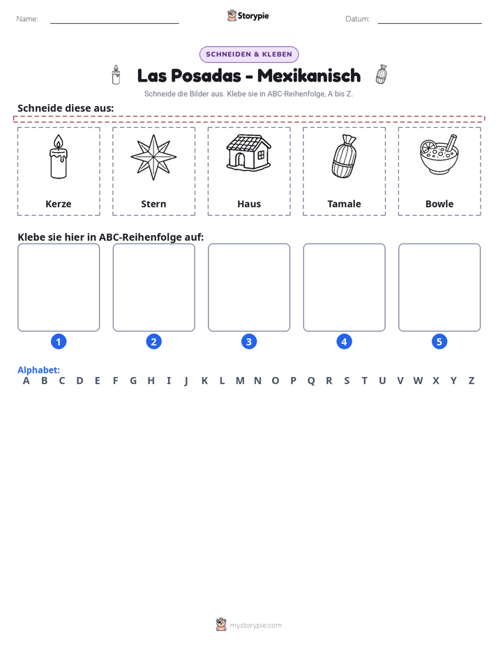 Schneiden & Einfügen Alphabet