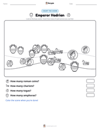 Emperor Hadrian printable worksheet preview