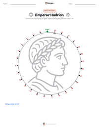 Emperor Hadrian printable worksheet preview