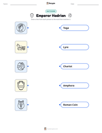 Emperor Hadrian printable worksheet preview