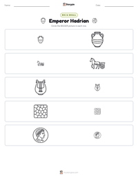 Emperor Hadrian printable worksheet preview