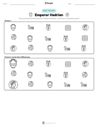 Emperor Hadrian printable worksheet preview