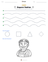 Emperor Hadrian printable worksheet preview