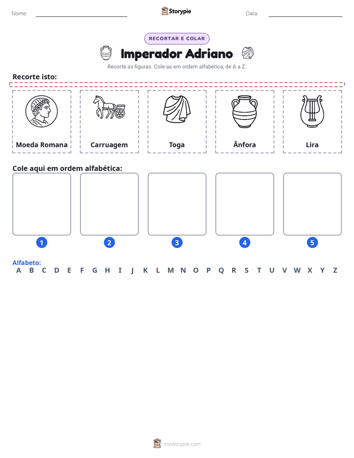 Recortar & Colar Alfabeto