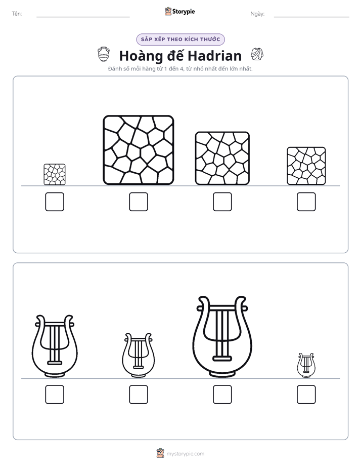Thứ Tự Kích Thước