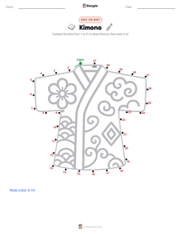Kimono printable worksheet preview
