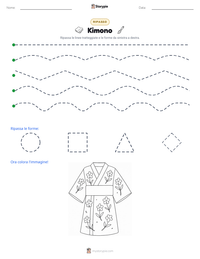 Anteprima della scheda stampabile di Kimono