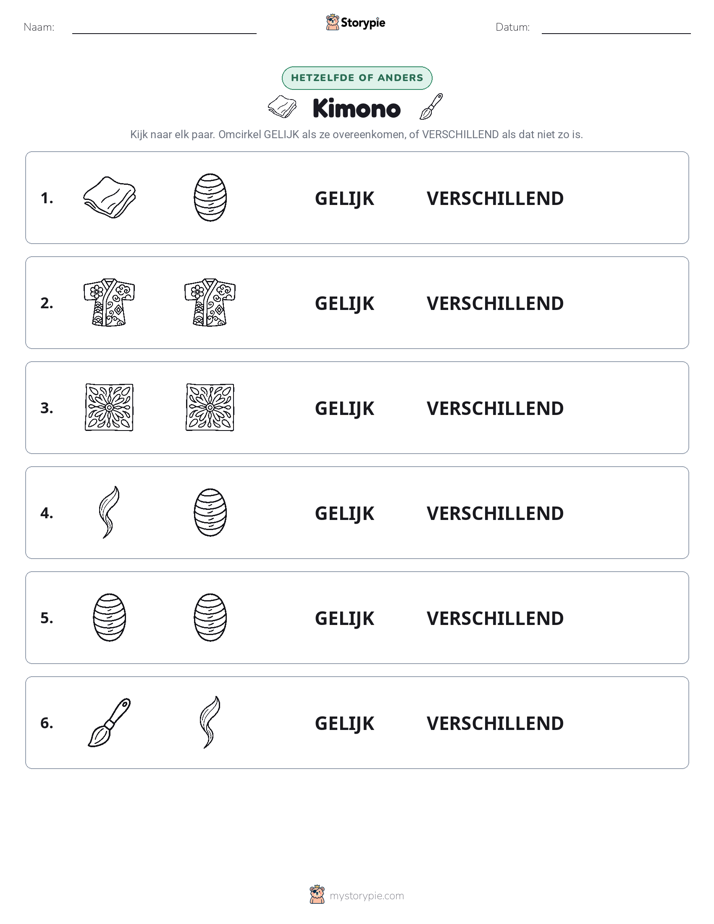 Zelfde of Verschillend