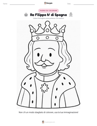 Anteprima della scheda stampabile di Re Filippo IV di Spagna